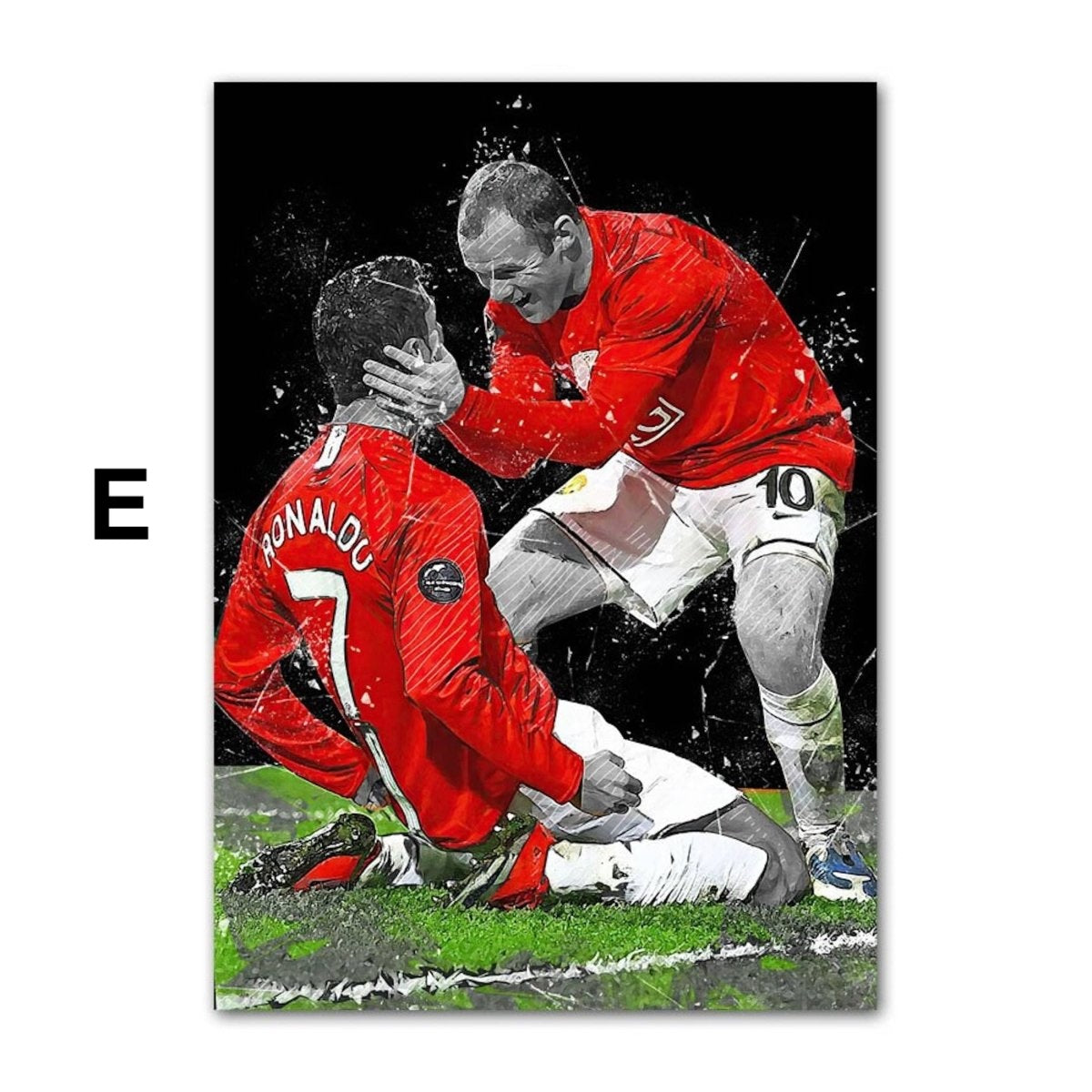 Poster Fußball Christiano Ronaldo bei Manchester United beste Momente als Deko Print ohne Rahmen