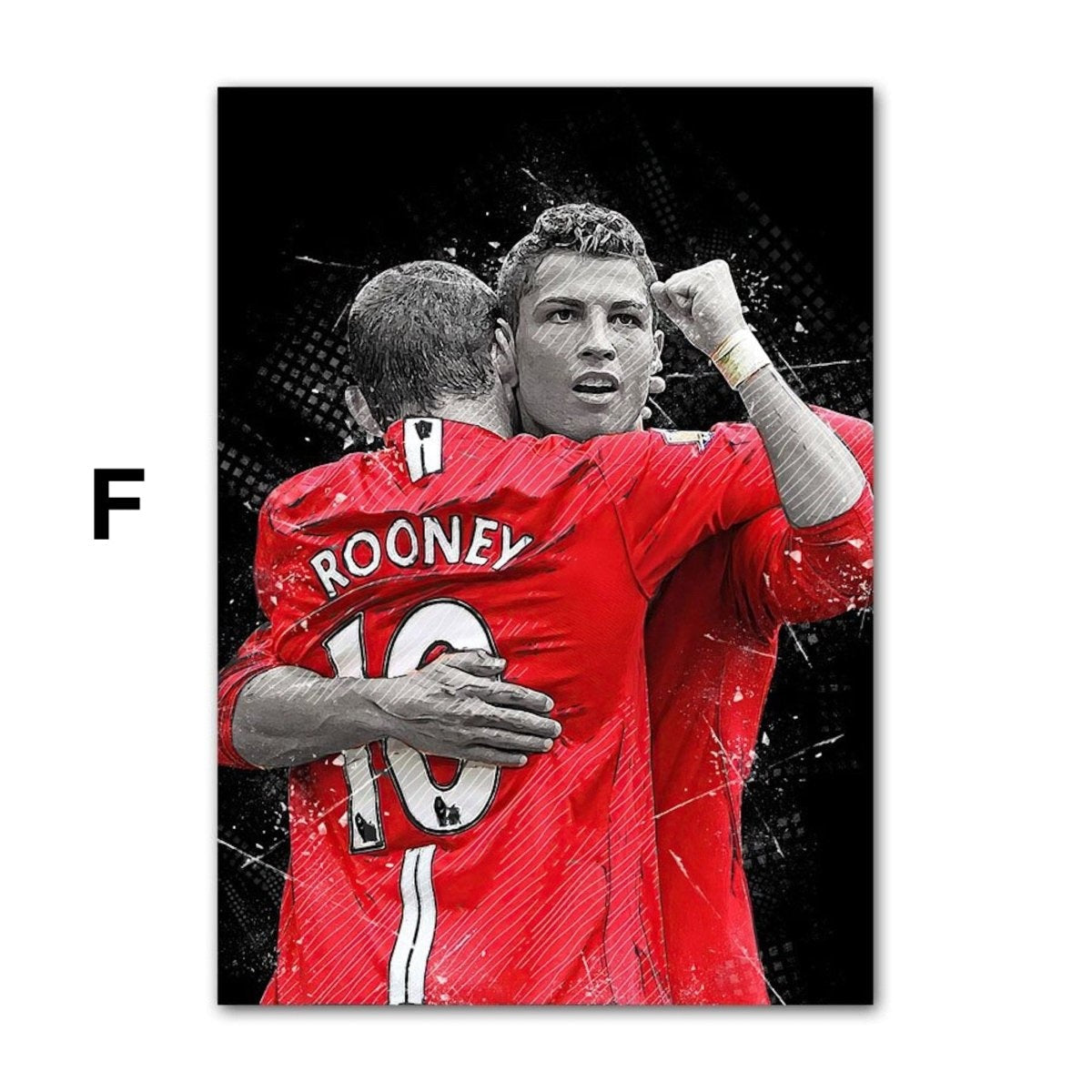 Poster Fußball Christiano Ronaldo bei Manchester United beste Momente als Deko Print ohne Rahmen
